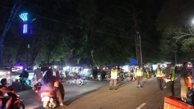 Polres Langkat Kerahkan Personel Amankan Malam Takbiran dan Festival Pawai Obor di Stabat