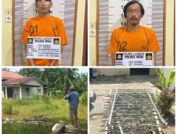Polsek Hinai Bekuk Dua Terduga Pelaku Pencurian Jerjak Besi dan Pintu Rumah