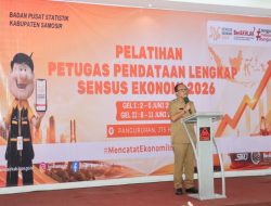Dukung Sensus Ekonomi 2026, Wabup Samosir Hadiri Pembukaan Pelatihan Petugas Sensus