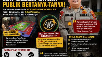 Judi Tembak Ikan Merajalela, Kapolsek Hamparan Perak Bungkam