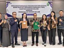 BRI Cabang Balige Penandatangan MoU dengan PN Balige Tentang Produk dan Pelayanan Hukum