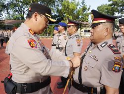 Kapolres Langkat Pimpin Sertijab Kasat dan Kasi Humas