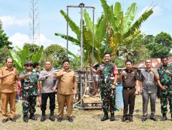 Sinergitas Dengan TNI, Bupati Samosir Bersama Dandim 0210/TU Launching 30 Sumur Bor Bantuan Kasad