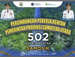 May Day, Pemkab Samosir Terima 502 BPJS Ketenagakerjaan untuk Pekerja Rentan Dari Gubernur Sumut