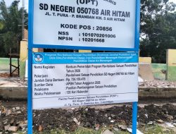 Revitalisasi SDN 050768 Air Hitam Telan Biaya 726 Juta Rupiah Diduga Asal Jadi dan Sarat Korupsi