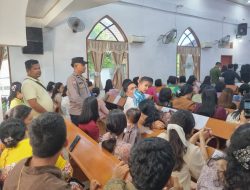 Polsek Tanjung Pura Intensifkan Pengamanan Ibadah Minggu Kasih