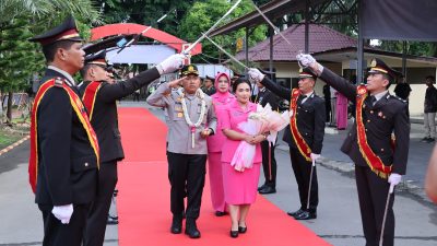 Polres Langkat Gelar Pisah Sambut Kapolres, AKBP Hannry PH. Tambunan Resmi Gantikan AKBP David Triyo