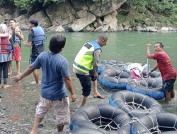 Patroli Humanis di Eko Wisata Tangkahan, Polsek Padang Tualang Imbau Pengunjung Utamakan Keselamatan
