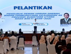 Pelantikan DHD 45 Sumut, Bobby Nasution Ajak Generasi Muda Gelorakan Semangat Juang ’45