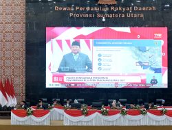 Gubernur Bobby Nasution Saksikan Pidato Presiden Prabowo soal RUU APBN 2027