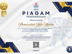 Pemko Medan Raih Peringkat II Skor Arsip ASN Wilayah Kanreg VI BKN