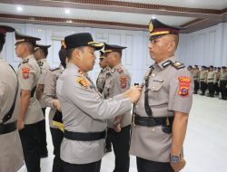 Kapolres Langkat Pimpin Sertijab Kabag SDM, Kasat dan Kapolsek