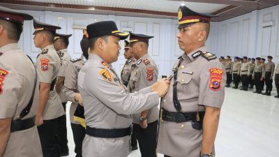Kapolres Langkat Pimpin Sertijab Kabag SDM, Kasat dan Kapolsek