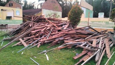Gawat! Material Bangunan Sekolah Bekas Proyek Rehabilitasi Sekolah di Langkat Diduga Dijual