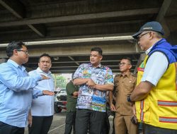 Bobby Nasution Tinjau Titik  Banjir di Jalan Letda Sujono, Penanganan Langsung  Dipercepat