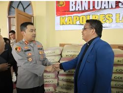 Safari Minggu kasih, Kapolres Langkat Beri bantuan Material Pembangunan Gereja HKBP