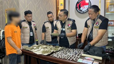 Residivis Narkoba Jenis Ganja Ditangkap Satresnarkoba Polrestabes Medan