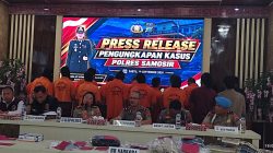 Sukses Ungkap Sejumlah Kasus Kriminal dan Narkoba, Polres Samosir Gelar Konferensi Pers