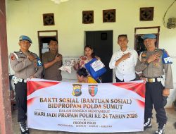 Peringati HUT Propam Polri ke 24 Tahun, Sie Propam Polres Langkat Gelar Baksos