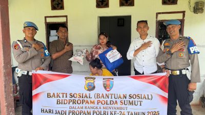 Peringati HUT Propam Polri ke 24 Tahun, Sie Propam Polres Langkat Gelar Baksos