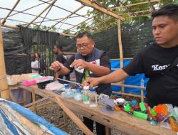 Gerebek Sarang Narkoba di Desa Serba Jadi, 6 Barak Narkoba Untuk Pompa Dibakar Habis