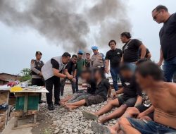 Polisi Gerebek Sarang Narkoba Rel Tembung, 6 Pelaku Diringkus, 3 Diantaranya Residivis