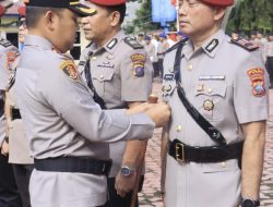 Kapolres Langkat pimpin sertijab Kasat Reskrim, Kasat Narkoba dan Kapolsek