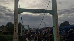 Jembatan Titi Gantung Kelurahan Kota Bangun Kecamatan Medan Deli Ditutup Sementara